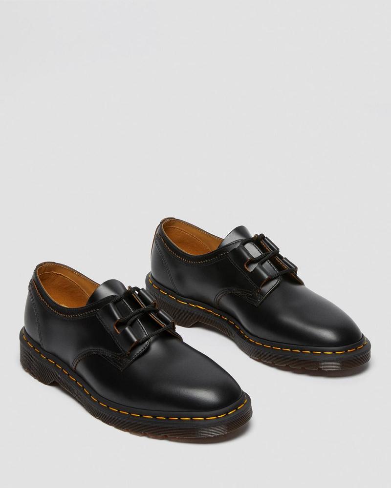 Dr Martens 1461 Ghillie Læder Oxford Sko Dame Sort | DK 347RVD